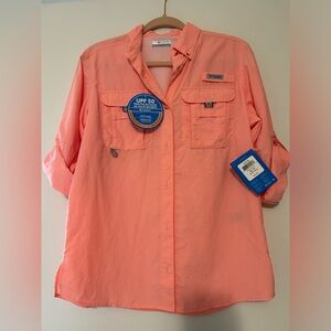 Womens Columbia fishing shirt size small